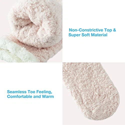 Fuzzy Socks for Women with Grips